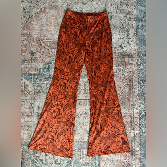 paisley print flare pants - Picture 2 of 3